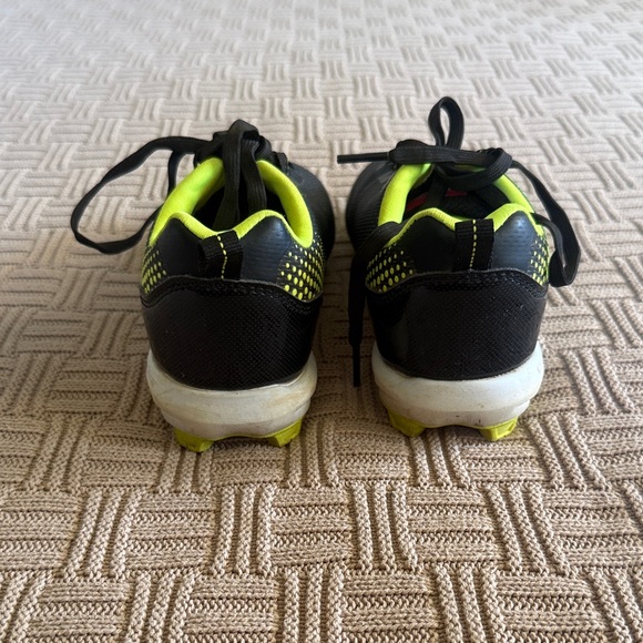 Rawlings Black and Neon Green Kids' Athletic Cleats - Picture 5 of 9
